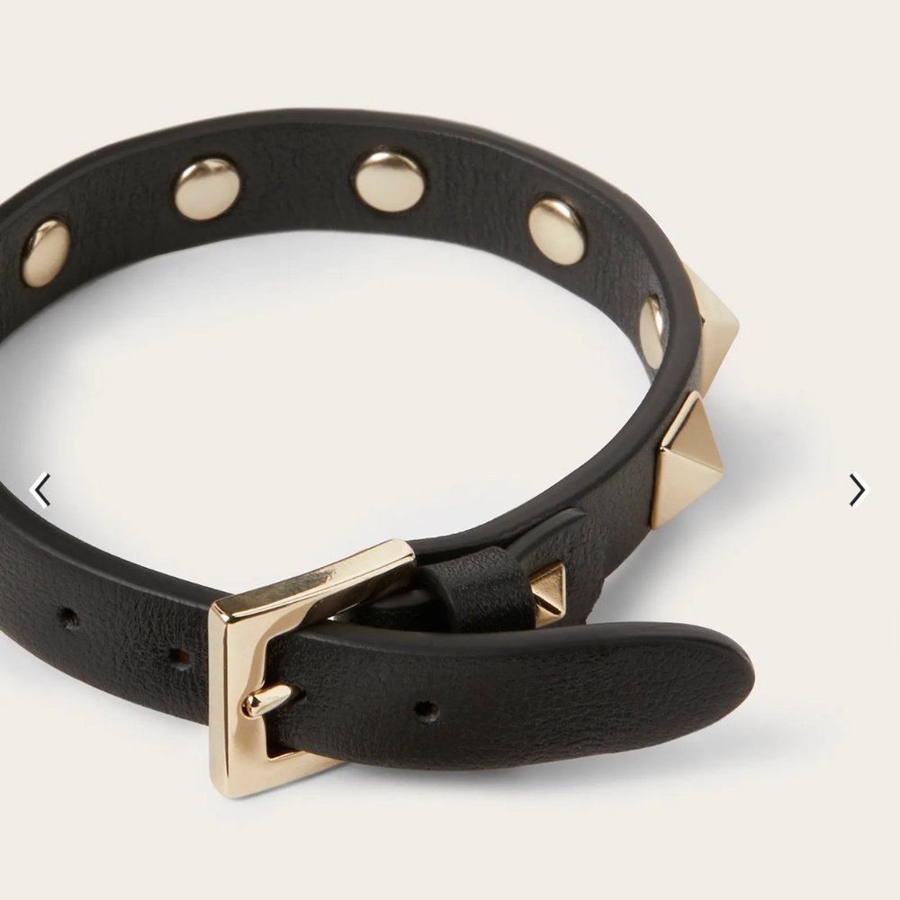 Valentino Rockstud Leather Bracelet - Picture 2 of 10